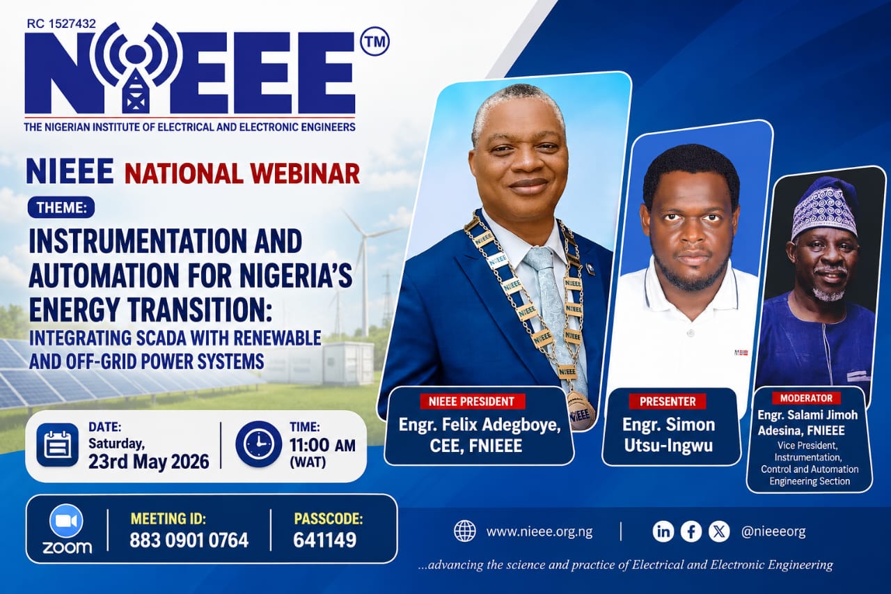 NATIONAL WEBINAR: Instrumentation and Automation for Nigeria