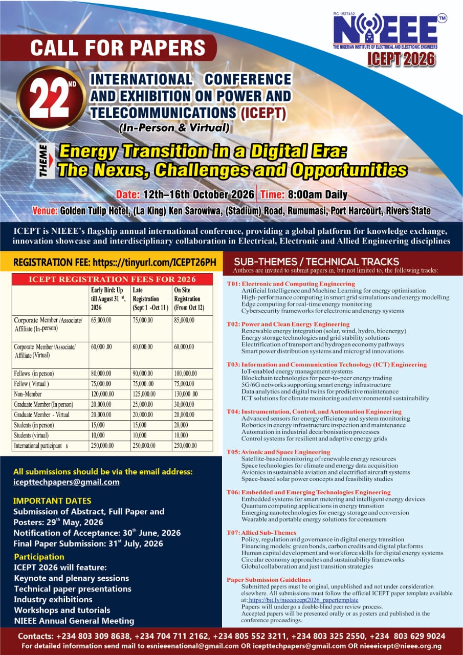 ICEPT 2026 Call for Papers